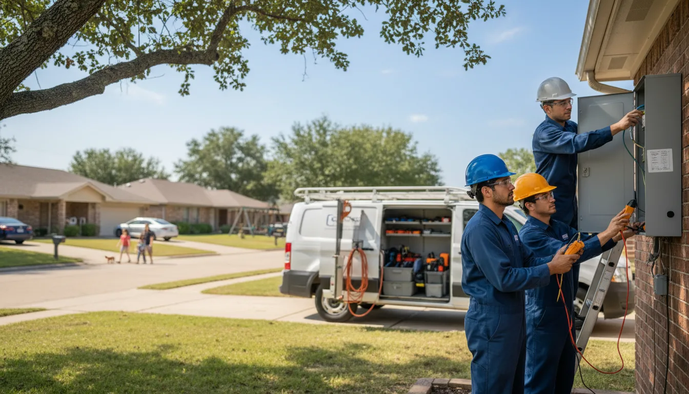 Certified electrician providing emergency electrical services in Lone Wolf, OK